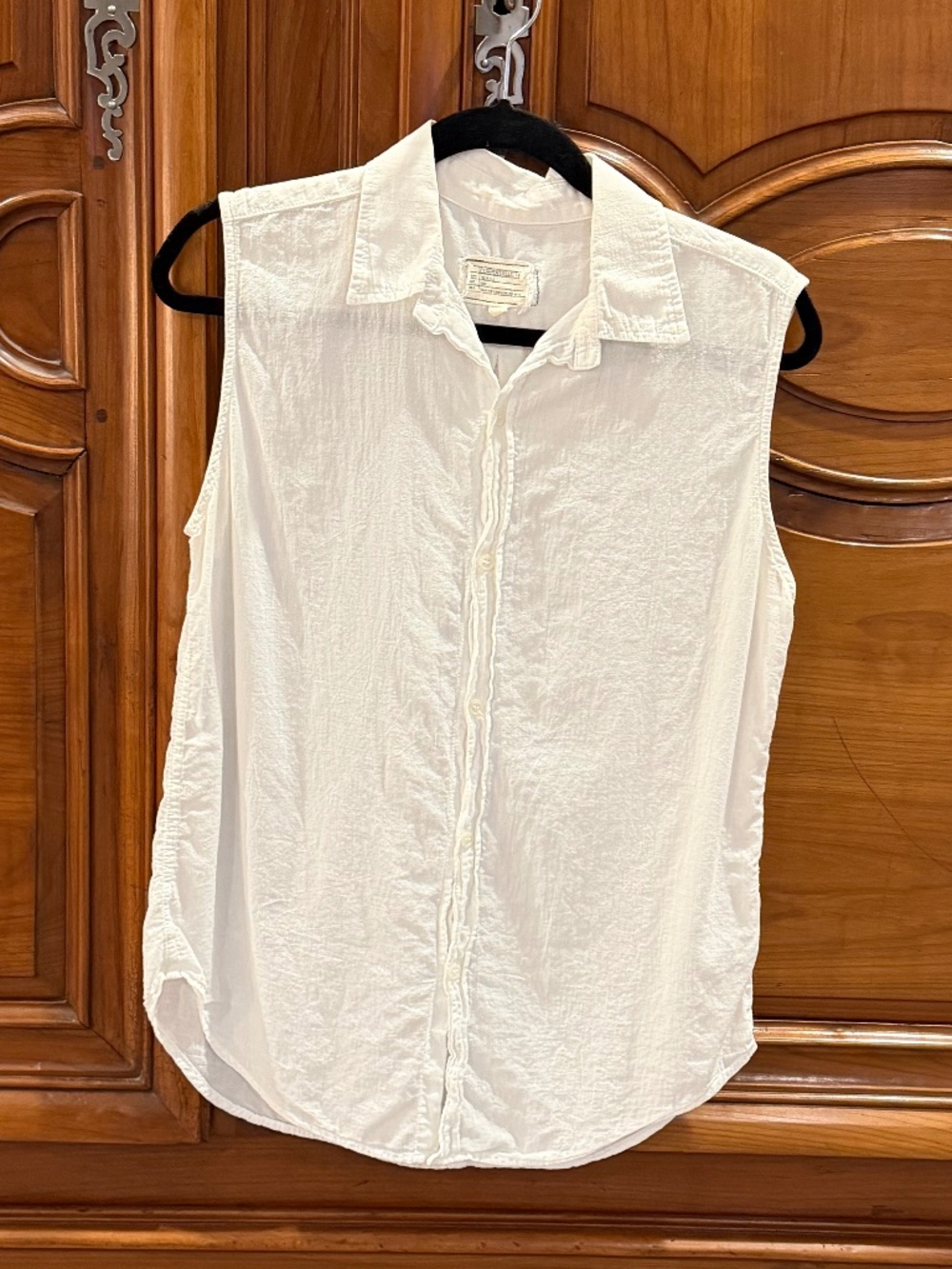 Current Elliott Shirt White Sleeveless Size 1 Small